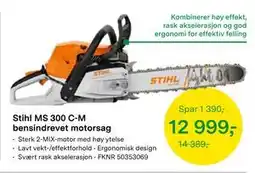 Felleskjøpet Stihl MS 300 C-M bensindrevet motorsag tilbud