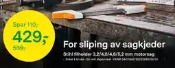 Felleskjøpet Stihl filholder 3,2/4,0/4,8/5,2 mm motorsag tilbud