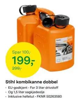 Felleskjøpet Stihl kombikanne dobbel tilbud