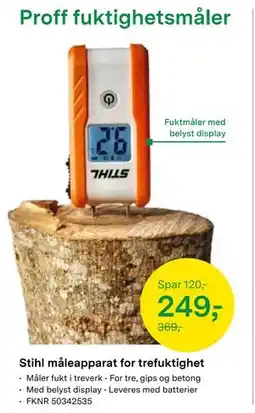 Felleskjøpet Stihl måleapparat for trefuktighet tilbud