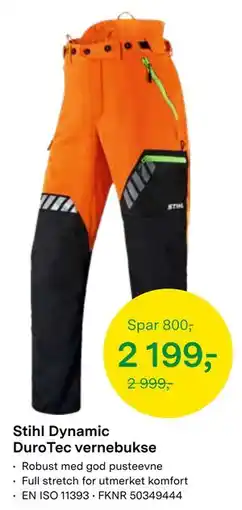 Felleskjøpet Stihl Dynamic DuroTec vernebukse tilbud