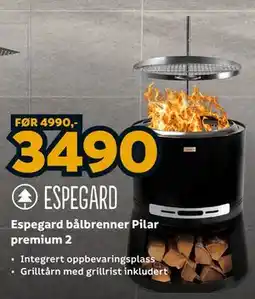 Megaflis Espegard bålbrenner Pilar premium 2 tilbud