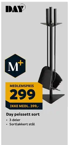 Megaflis Day peissett sort tilbud