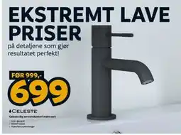 Megaflis Celeste Ely servantbatteri matt sort tilbud