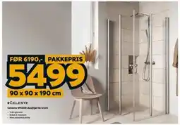 Megaflis Celeste MH200 dusjhjørne krom tilbud