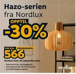 Megaflis Hazo-serien fra Nordlux tilbud