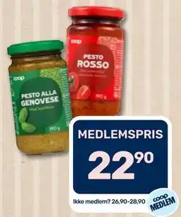 Matkroken Coop Pesto, Medlemspris tilbud