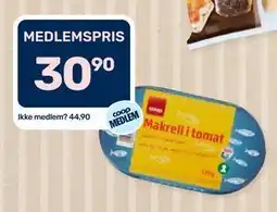 Matkroken Coop Makrell i tomat tilbud