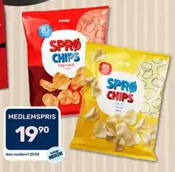 Coop Marked Coop Sprø Chips tilbud