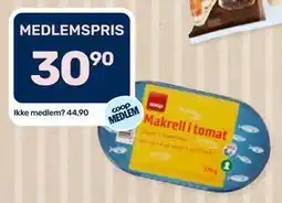 Coop Marked Coop Makrell i tomat tilbud