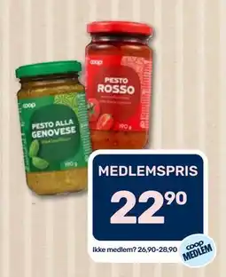 Coop Marked Pesto, Medlemspris tilbud