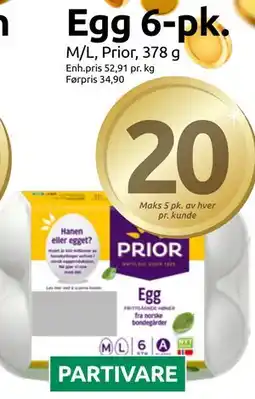 Joker Egg 6-pk tilbud
