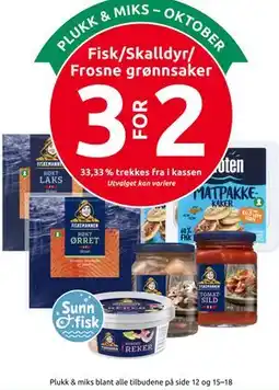Joker Fisk/Skalldyr/Frosne grønnsaker tilbud