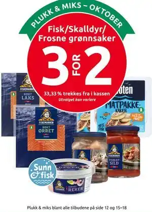 Fisk/Skalldyr/Frosne grønnsaker