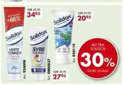 Sparkjøp ALT FRA SOLIDOX tilbud