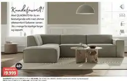 Bohus QUADRATO hjørnesofa tilbud