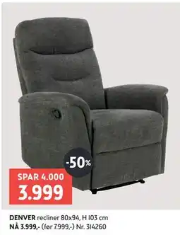 Bohus DENVER recliner tilbud