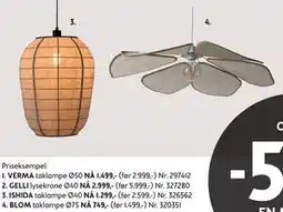 Bohus BLOM taklampe tilbud