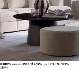 Bohus HØVIK sofabord tilbud