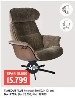 Bohus TIMEOUT PLUS hvilestol tilbud