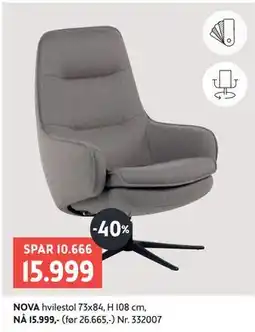 Bohus NOVA hvilestol tilbud
