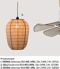Bohus ISHIDA taklampe tilbud