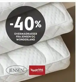 Bohus OVERMADRASSER FRA JENSEN OG WONDERLAND tilbud