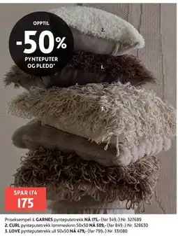 Bohus GARNES pynteputetrekk tilbud