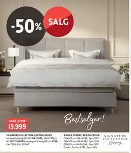 Bohus SIGNATURE COLLECTION SLEEPING HERØY kontinentalseng tilbud
