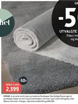 Bohus HYGGE er en serie med myke og moderne flosstepper tilbud