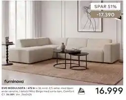 Skeidar EVO MODULSOFA tilbud