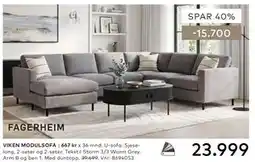 Skeidar VIKEN MODULSOFA tilbud