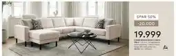 Skeidar COMO MODULSOFA U-SOFA tilbud