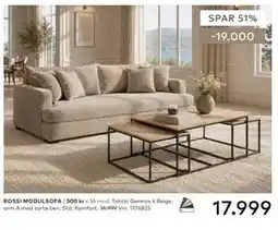 Skeidar ROSSI MODULSOFA tilbud