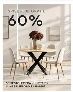 Skeidar SPISESTOLER tilbud