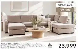 Skeidar PIXEL U-SOFA tilbud