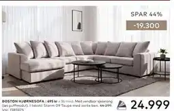 Skeidar BOSTON HJØRNESOFA tilbud