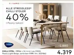 Skeidar CHILLI STOL tilbud