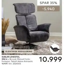 Skeidar SUBLIM LENESTOL tilbud