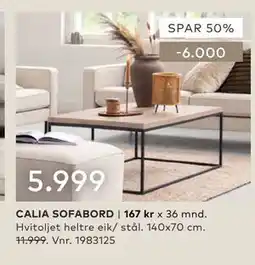 Skeidar CALIA SOFABORD tilbud