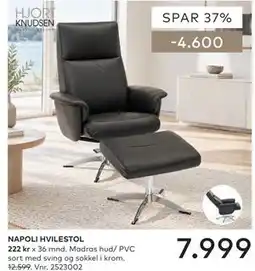 Skeidar NAPOLI HVILESTOL tilbud