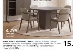 Skeidar COSTER STOL tilbud