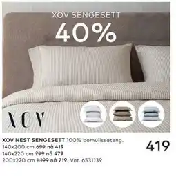 Skeidar XOV SENGESETT tilbud