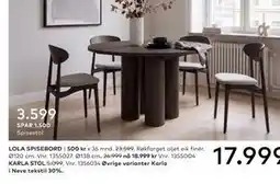 Skeidar KARLA STOL tilbud