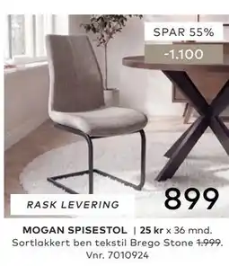 Skeidar MOGAN SPISESTOL tilbud