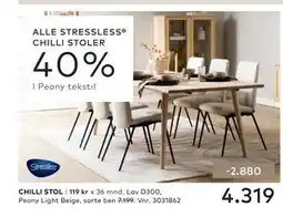 Skeidar ALLE STRESSLESS CHILLI STOLER tilbud