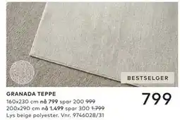 Skeidar GRANADA TEPPE tilbud