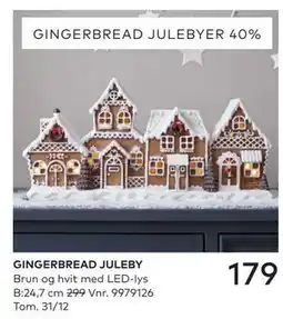 Skeidar GINGERBREAD JULEBY tilbud