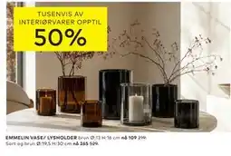 Skeidar EMMELIN VASE/ LYSHOLDER tilbud