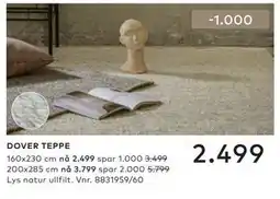 Skeidar DOVER TEPPE tilbud